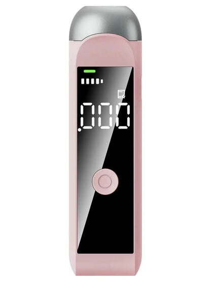 Portable Rechargeable Breathalyzer - Personal Alcohol Tester for Home, Family and Driver Use