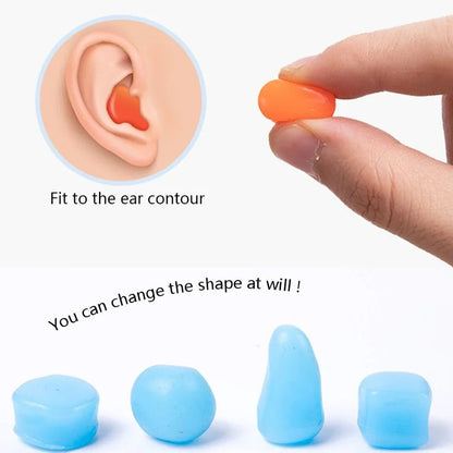Silicone Earplugs – Moldable Noise-Reducing Ear Protection for Sleeping, Travel & Swimming