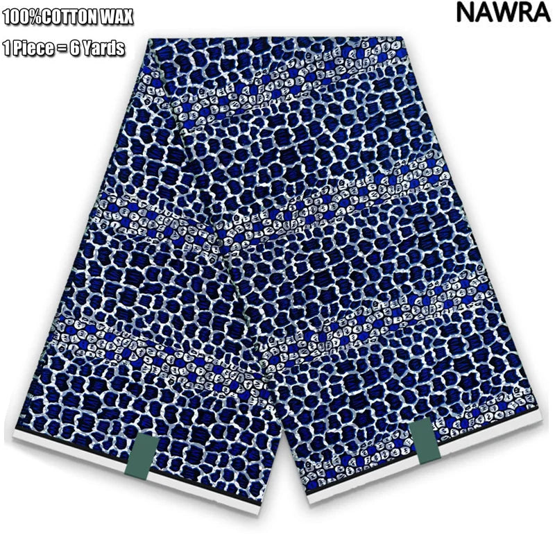 2026 African Real Wax Print Fabric - 100% Cotton Ghana Style Soft Ankara Pagne