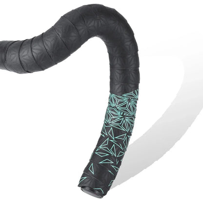 2Pcs PU Bicycle Handlebar Tape - Anti-Slip Shock-Absorbing Road Bike Grip Tape with Bar End Plugs