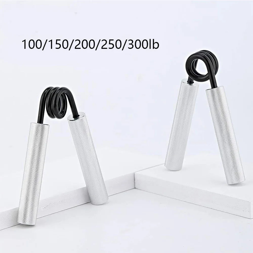 Aluminum Alloy Hand Gripper with Sponge Sleeve — Spring Steel Fitness Trainer for Arm & Finger Strength, Home Gym for Men