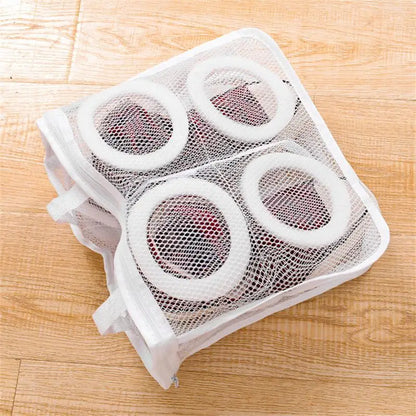 Portable Mesh Shoe Laundry Bag – Washing Machine Safe, Anti-Deformation Shoe Storage & Clothes Organizer