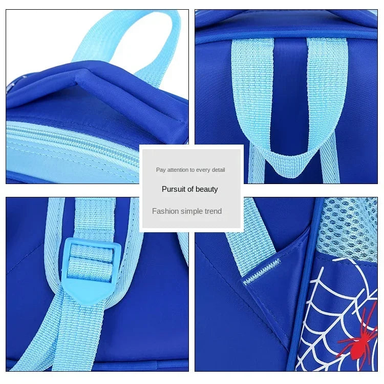 Disney Cartoon Animal Design Backpack – 3D Pattern Schoolbag for Boys, Kindergarten Gift