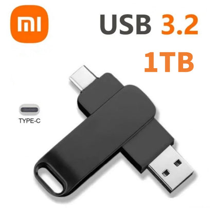 Xiaomi 16TB USB 3.2 Flash Drive — Super High-Speed Metal U Disk, Waterproof Type-C SSD Pen Drive