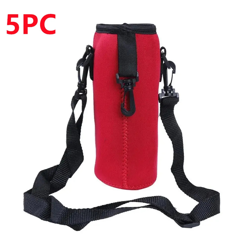 1000ML Neoprene Insulated Bottle Cooler Sleeve - Portable Carrying Case for Camping, Hiking & Sports Water Bottles