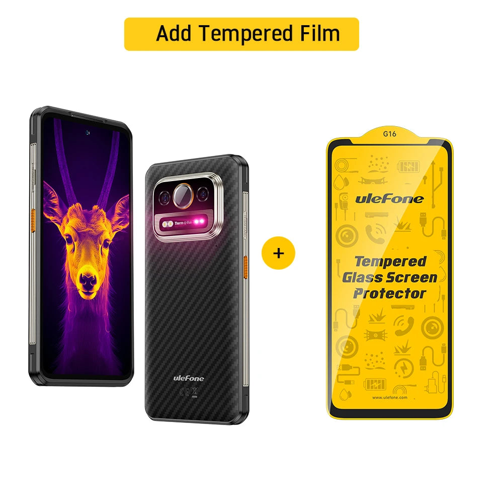 Ulefone Armor 25T Pro 5G Rugged Smartphone – Thermal Imaging, Night Vision, Android 14, 64MP Camera, NFC, Waterproof, 33W Charging