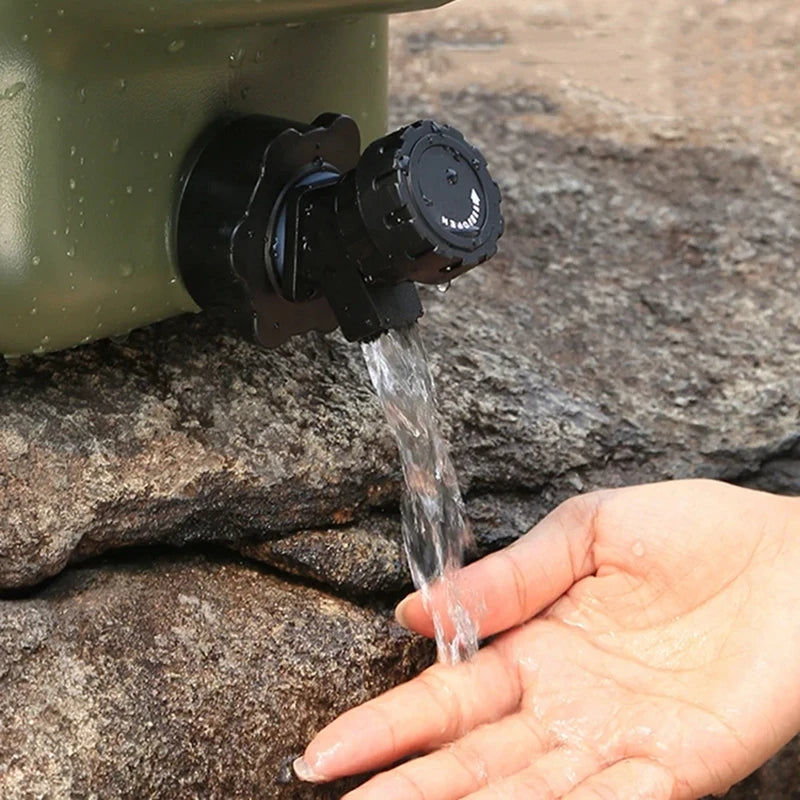 11L Portable Water Bucket – Large Capacity Drinking Canister with Detachable Leak-Proof Faucet for Outdoor Travel
