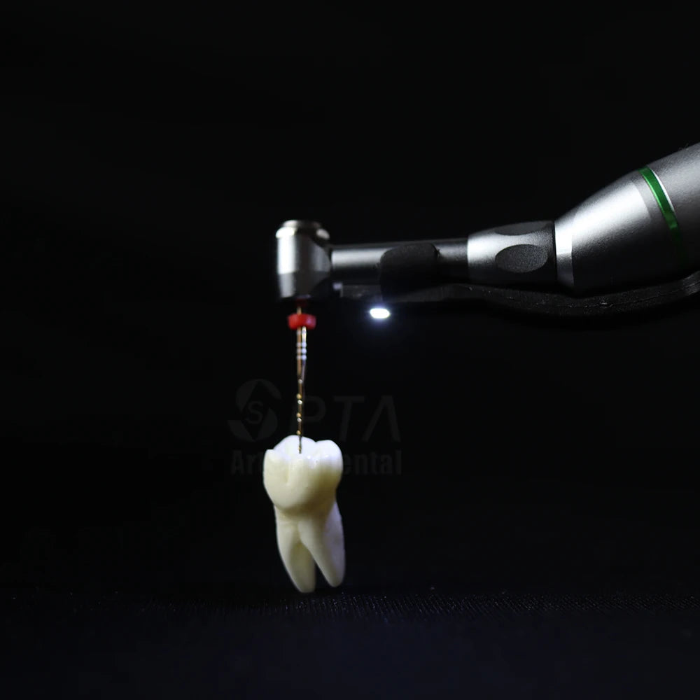 SPTA Cordless Dental Endo Motor – LED 16:1 Contra Angle with Reduction Head for Low-Speed Endodontic Treatment