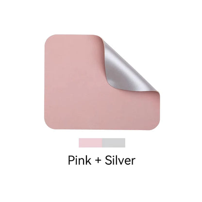 Creative Anti-Slip Leather Mouse Pad – Stylish Gaming & Office Desk Mat for Laptop, PC & MacBook