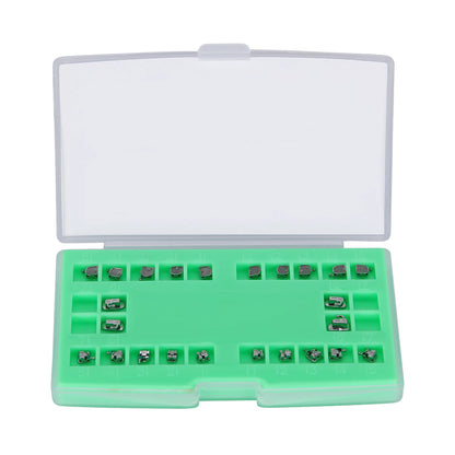 AZDENT 5 Boxes Dental Brackets – Passive Self-Ligating Orthodontic Braces with MIM Monoblock & Buccal Tubes, MBT/Roth 0.022, 345 Hooks