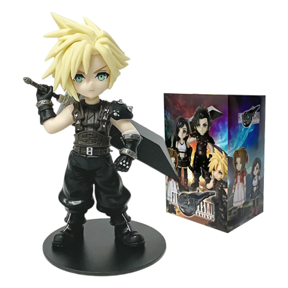 11-12cm Final Fantasy Anime Figures – Cloud, Tifa, Aerith & Zack PVC Collectible Toy Gift