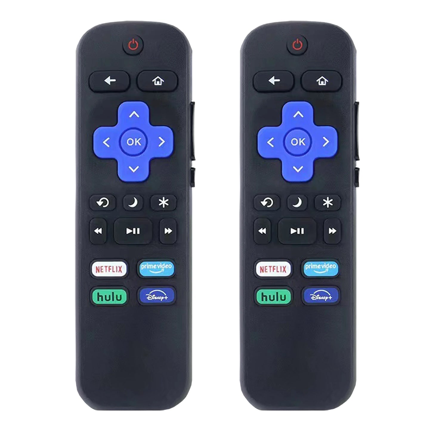 2 Pack Replacement Remote Control for Roku TV, Compatible with TCL, Hisense, Onn, Insignia, & Hitachi