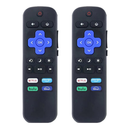 2 Pack Replacement Remote Control for Roku TV, Compatible with TCL, Hisense, Onn, Insignia, & Hitachi