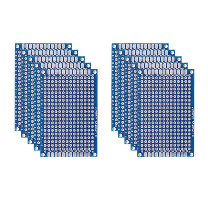 PCB Prototype Boards - Double Sided Blue Circuit Boards for DIY Soldering Projects 5-10PCS