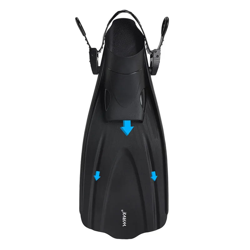 Oulylan Adjustable Short Swim Fins – Portable Snorkel Flippers for Adults, Beginner Diving & Water Sports Gear for Men