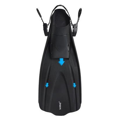 Oulylan Adjustable Short Swim Fins – Portable Snorkel Flippers for Adults, Beginner Diving & Water Sports Gear for Men