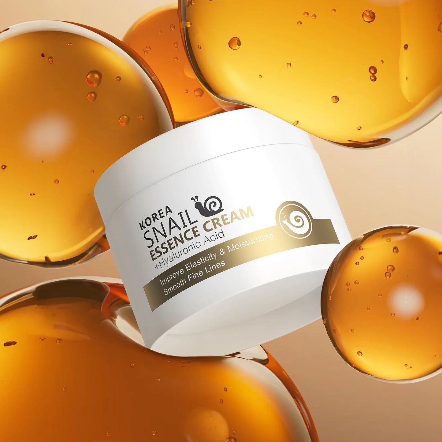 50g Snail Face Cream – Hydrating Hyaluronic Acid Moisturizer, Smooths Dry Rough Skin, Nourishing Essence Skincare for Soft Radiant Face Cream