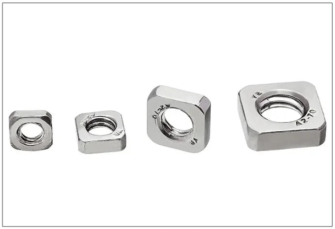 20-100pcs DIN562 Metric Thin Square Nuts — M3, M4, M5, M6, M8, M10 Stainless Steel Hardware