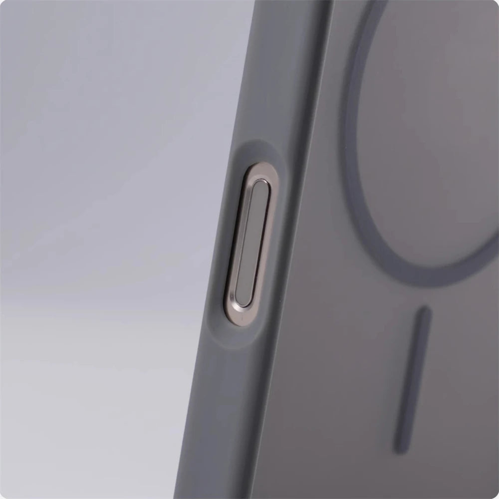 Luxury Matte Translucent MagSafe Case — Shockproof Wireless Charging Cover for iPhone 12–17 Pro/Max/Plus