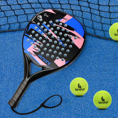 IANONI Padel Racket - Lightweight Carbon Fiber Surface with EVA Memory Flex Foam Core Tennis Racquets