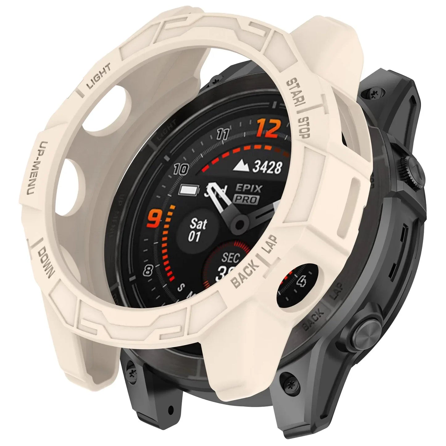 Hollow Protective Silicone Case for Garmin — Bumper Cover for Fenix 7/7S/7X and Epix Pro (42mm, 47mm, 51mm)