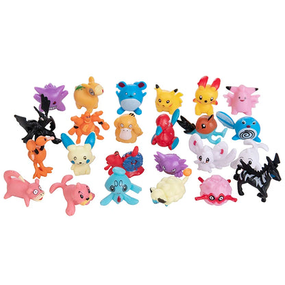 24-144Pcs Pokemon Anime Mini Figures – Pikachu Action Toys 2-3CM Kids Christmas Gifts