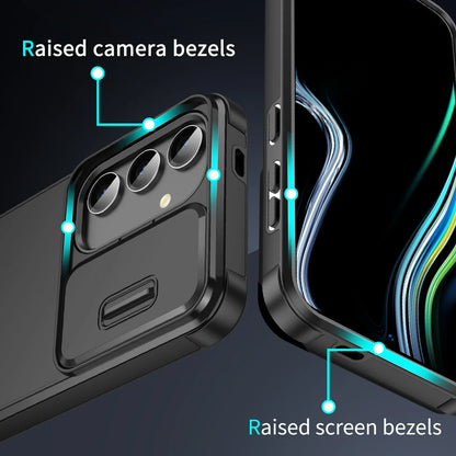 Samsung Galaxy S Series Slide Camera Armor Case – Compatible with S21/S22/S23/S24/S25 Ultra & FE Models