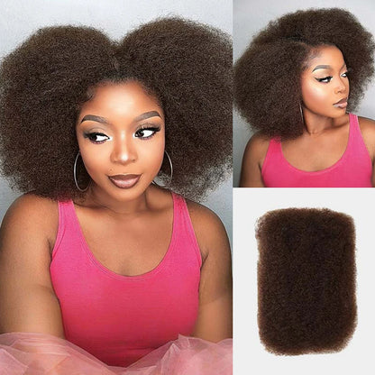Black Pearl Peruvian Kinky Curly Hair - 100% Remy Human Hair Bulk Braiding Bundles
