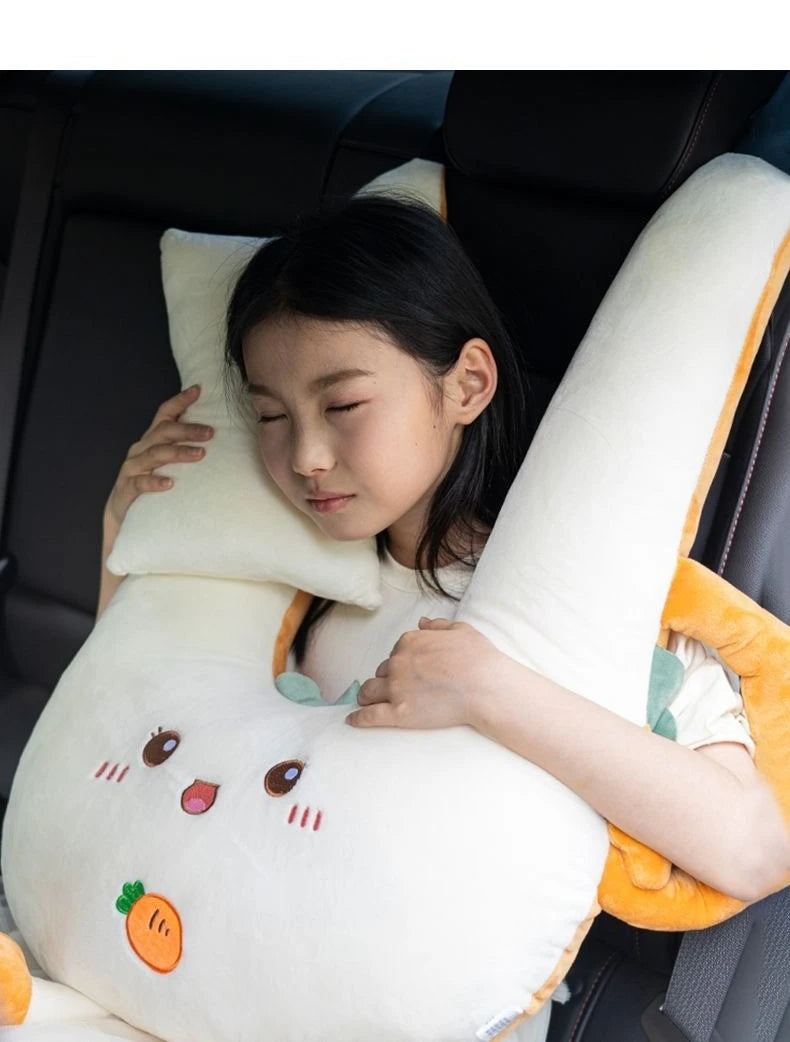 Children’s Car Neck Pillow – Comfortable Kawaii Headrest for Travel & Car Interior