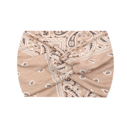 Wide Stretch Printed Sports Headband – 18cm Athletic Sweatband & Hairband