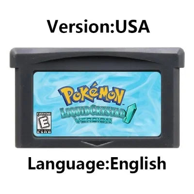 GBA Game Cartridge – 32-Bit Pokemon Series: Crown Clover, Unbound, Quetzal, Glazed, Gaia & Emerald Legacy