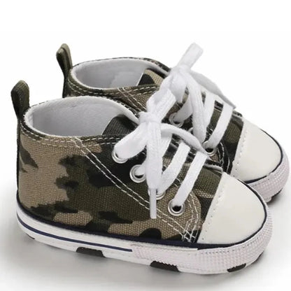 New Baby Shoes for Boys & Girls – Classic Canvas Casual Sneakers, Soft Sole Non-Slip Toddler Walkers D2486