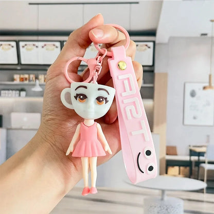 2026 New Italian Brainrot Keychain — Fun Tralalero & Tung Tung Tung Sahur Ballerina Cappuccino Doll Keyring Gift