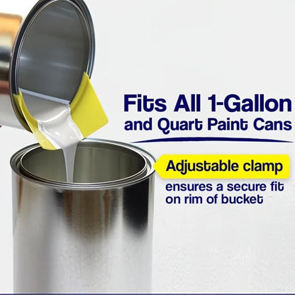 Universal Paint Can Spout & Pouring Tool – Fits Pint, Quart & Gallon Cans | Brush Holder & Wiper Painting Accessory