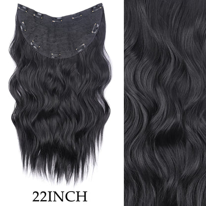 Women’s 7Pcs Hair Extensions with 16 Clips – Natural Black Straight Ombre Hairpiece