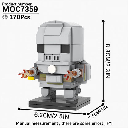 MOOXI Movie Series MOC BrickHeadz Building Blocks Set – DIY Educational Toy for Kids