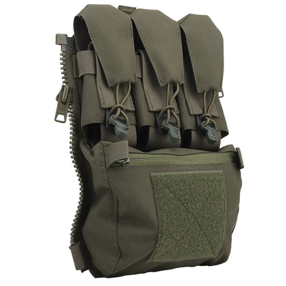 Assault Adapt Banger Back Panel Zip-On Rear Pack – Tactical Vest FCPC V5 Plate Carrier Accessories Bag with GP Pouch & Multitools Pocket