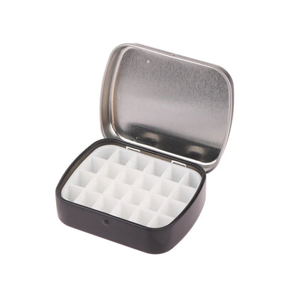 Portable Empty Watercolor Tin Box – 12/24 Grid Mini Paint Palette for Travel Painting & Art Supplies