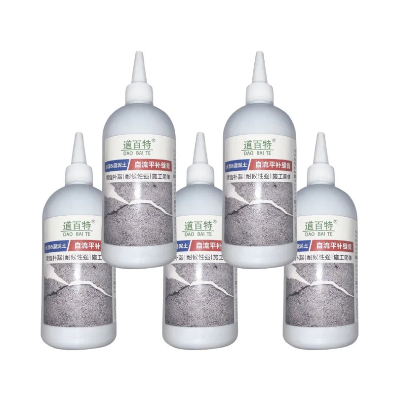 Waterproof Concrete Crack Filler - Quick-Setting Adhesive Leak Repair Sealant for Roofs, Walls, Floors, and Pools