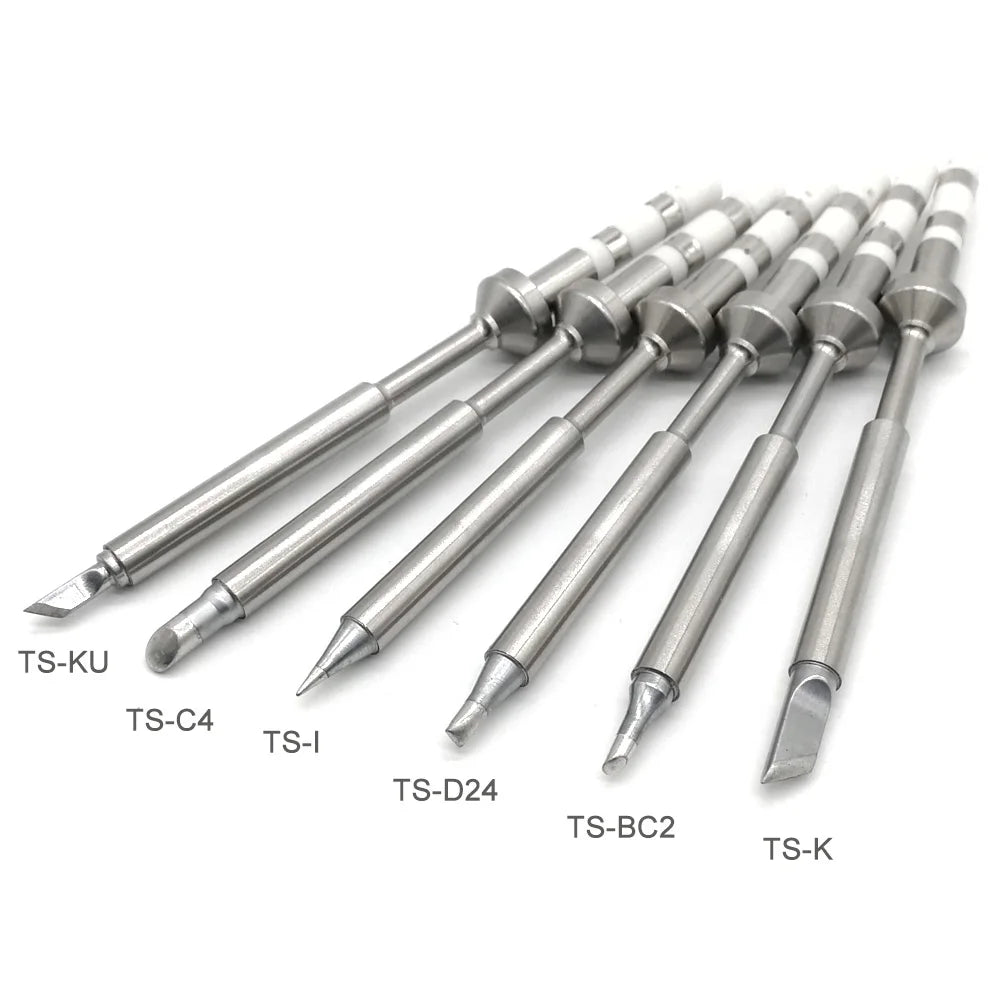 TS100/TS101 Soldering Iron Tips - Pine64 Pinecil Replacement Tips TS Series BC2 C4 Compatible Models
