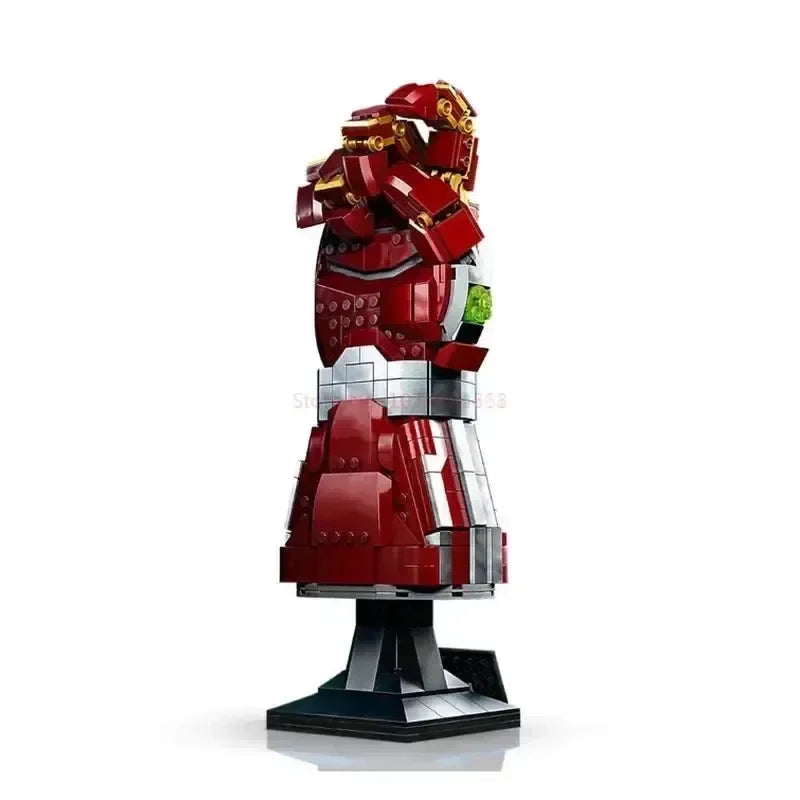 Marvel 32cm Iron Man Nano Gauntlet Building Blocks – Thanos Infinity Gloves DIY Puzzle Plastic Figure Toy