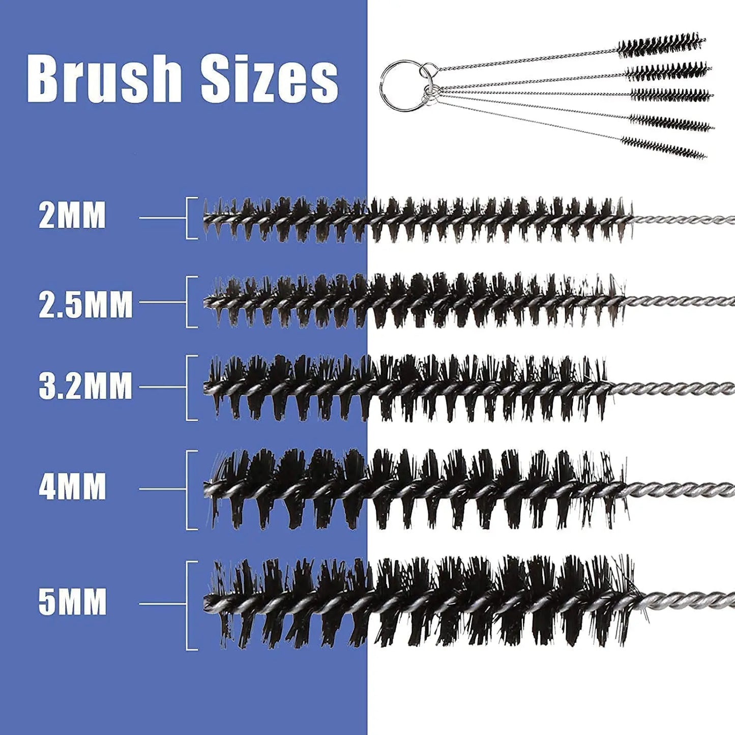Joystar Airbrush Cleaning Kit – Complete Spray Gun Cleaning Tool Set with Needles, Nozzle Brushes & Glass Cleaning Pot Holder Bottle