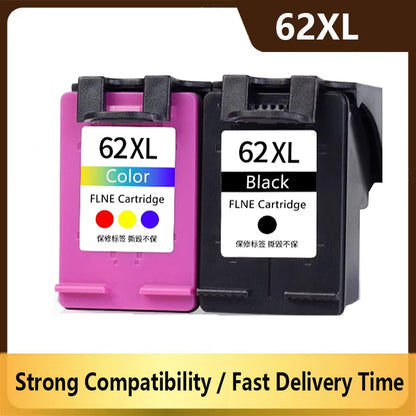 HP 62XL High Yield Ink Cartridge Compatible Replacement for HP Envy 5540 5640 7640 5646 5541 5740 5742 5745 200 250 Printer Ink Cartridge Kit