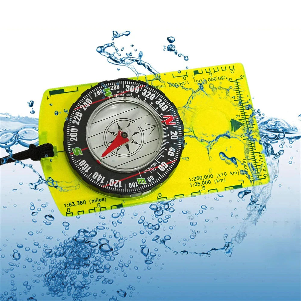 Waterproof Hiking Compass - Outdoor Navigation & Orienteering Tool for Camping, Backpacking and Map Reading