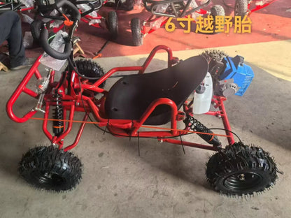 SRJOIN Off-Road Mini Go Kart, Drift-Ready Sports Kart for Adults & Kids, Track-Ready Small Powered Vehicle