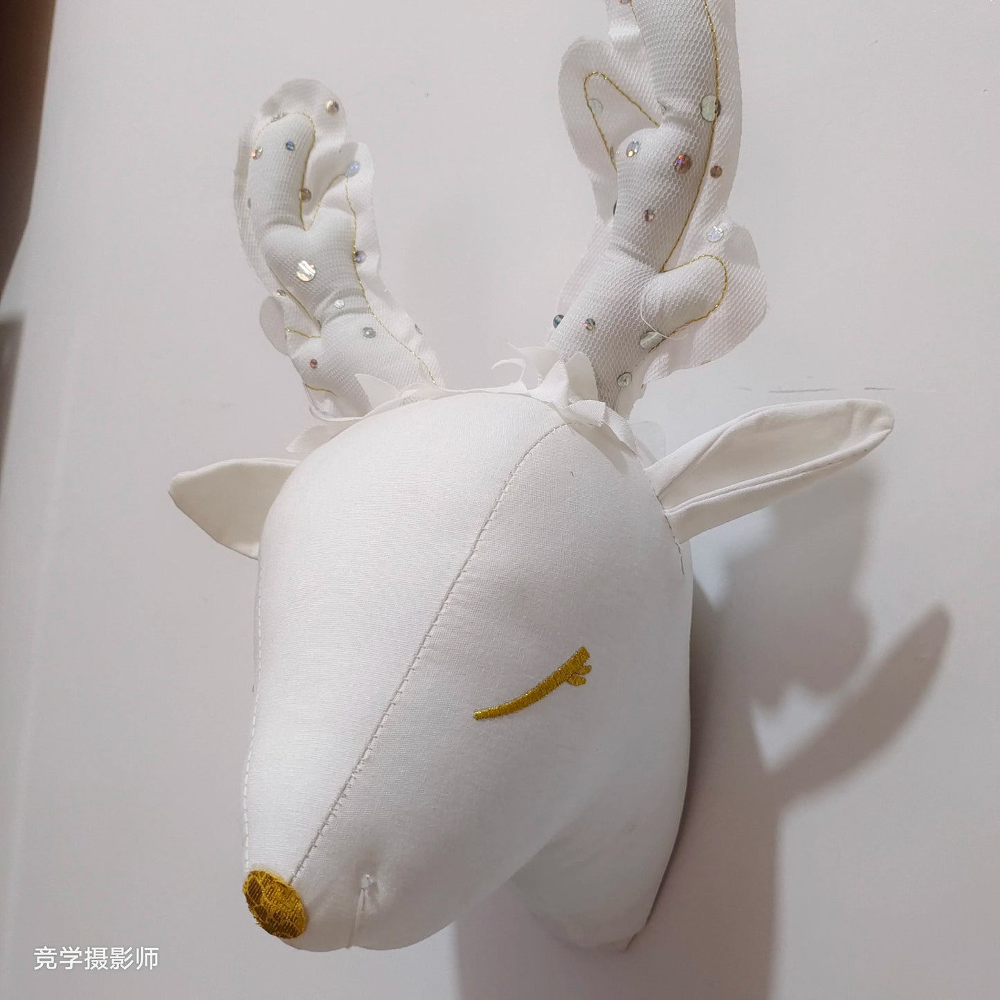 Handmade 3D Felt Animal Heads — Elephant & Swan Wall Hanging Decor for Nursery & Kids’ Bedroom
