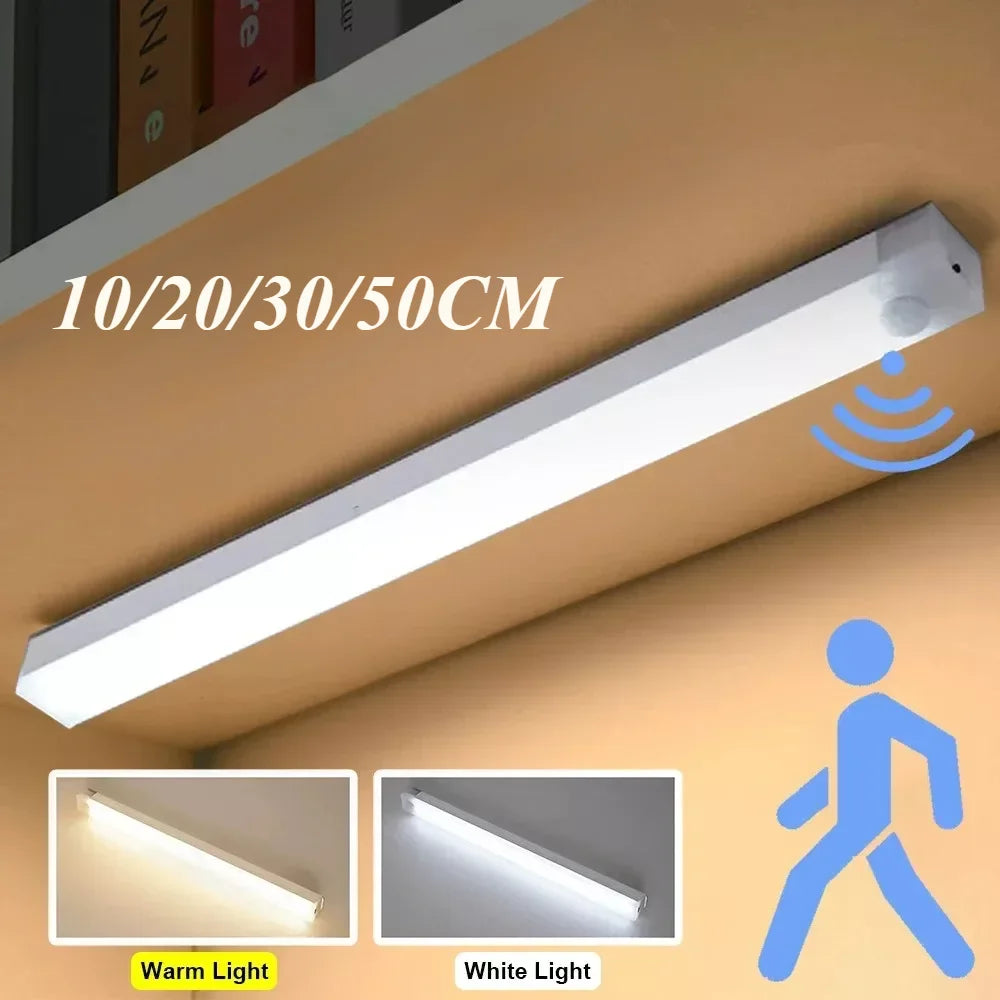 Rechargeable PIR Motion Sensor LED Light - Portable USB Indoor Lamp for Closets, Hallways & Home Lighting