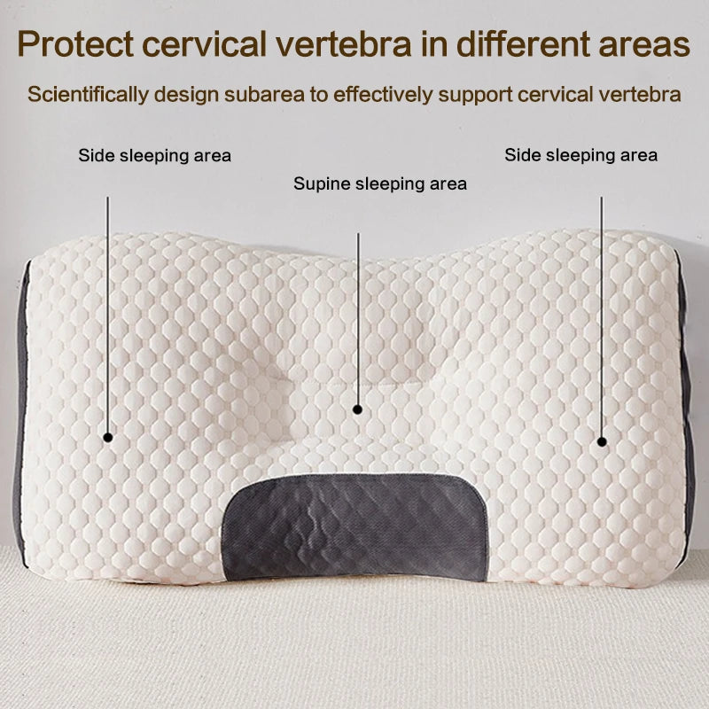 2024 New Neck Pillow – Cervical Orthopedic Soybean Fiber Massage Pillow for Sleep & Neck Protection