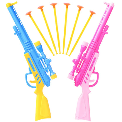 Suction Cup Dart Toy Gun - Plastic Interactive Pistol Game for Kids, Educational Party Toy & Gift Bag Filler