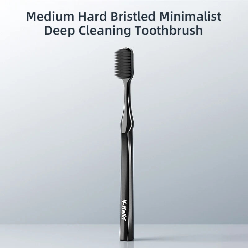 Y-Kelin Extra Hard Bristle Toothbrush Set – Small & Medium Brushes for Men, Household Oral Care